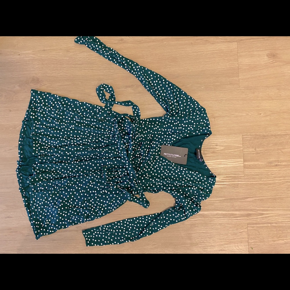 Pretty little thing wrap tea dress